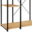 ID MARKET - Dressing double penderie étagères L. 90 cm DETROIT design industriel - vignette