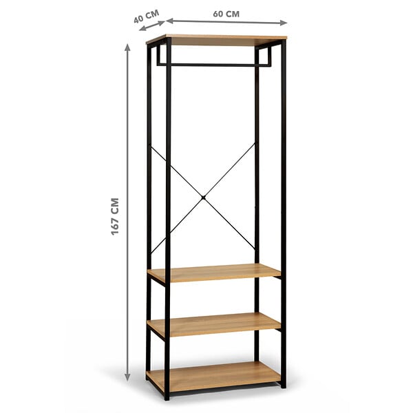 ID MARKET - Dressing L. 60 cm DETROIT design industriel - large