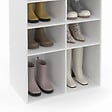ID MARKET - Etagère à chaussures 16 compartiments blanc - vignette