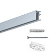 ARTITEQ - Cimaise Mini-Click Rail R10 200 cm + clips de fixation + vis & chevilles multimatériaux - Cimaise Tableau Newly Blanc - vignette