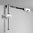 ARTITEQ - Cimaise Plafond Click Up Rail 200cm + clips + vis & chevilles multimatériaux - Cimaise Tableau Artiteq Blanc mat à peindre - vignette