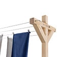 ID MARKET - Etendoir à linge extérieur MADERA capacité 12M en bois - vignette