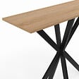 ID MARKET - Console ALIX pied araignée bois et noir - vignette