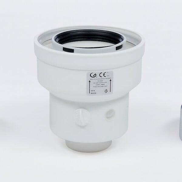 ATLANTIC - ADAPTATEUR VERTICAL 60/100 A 80/125 - Adaptateur ventouse 60/100 80/125 - large