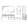 DISTRIBAIN - Meuble de salle de bain BELLISSIMO Blanc - vignette