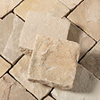 RO'MA NATURE - Pavé Grès Kandla Beige 14x14x5-7 cm (vendu au m² - 42 pavés/m²) - vignette