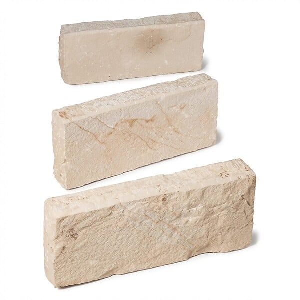 RO'MA NATURE - Bordure de jardin Grès Kandla Beige 50x20x8 cm (à l'unité) - large