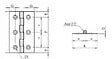 MONIN - Charnière 1001 MONIN acier zingué 50x30 - 421510 - vignette