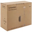 GEFOM - Lampadaire sans liseuse argent 180 cm - vignette