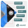 VOUNOT - Bâche de Protection en Polyéthylène resistant et impermeable 240g/m² bleu 2x3m - vignette