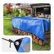 VOUNOT - Bâche de Protection en Polyéthylène resistant et impermeable 240g/m² bleu 2x3m - vignette