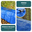 VOUNOT - Bâche de Protection en Polyéthylène resistant et impermeable 240g/m² bleu 4x6m - vignette