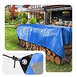 VOUNOT - Bâche de Protection en Polyéthylène resistant et impermeable 240g/m² bleu 4x6m - vignette