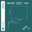 VOUNOT - Bâche de Protection en Polyéthylène resistant et impermeable 180g/m² blanche 3x4m - vignette