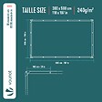 VOUNOT - Bâche de Protection en Polyéthylène resistant et impermeable 240g/m² bleu 3x5m - vignette