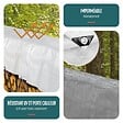 VOUNOT - Bâche de Protection en Polyéthylène resistant et impermeable 240g/m² blanche 2x3m - vignette