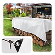 VOUNOT - Bâche de Protection en Polyéthylène resistant et impermeable 240g/m² blanche 2x3m - vignette