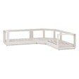 HESPERIDE - Salon d'angle de jardin "Allure" avoine 5 places en aluminium et polyester - vignette