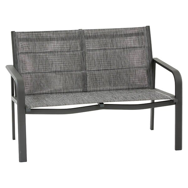 HESPERIDE - Salon de jardin Piazza 4 places gris graphite - large