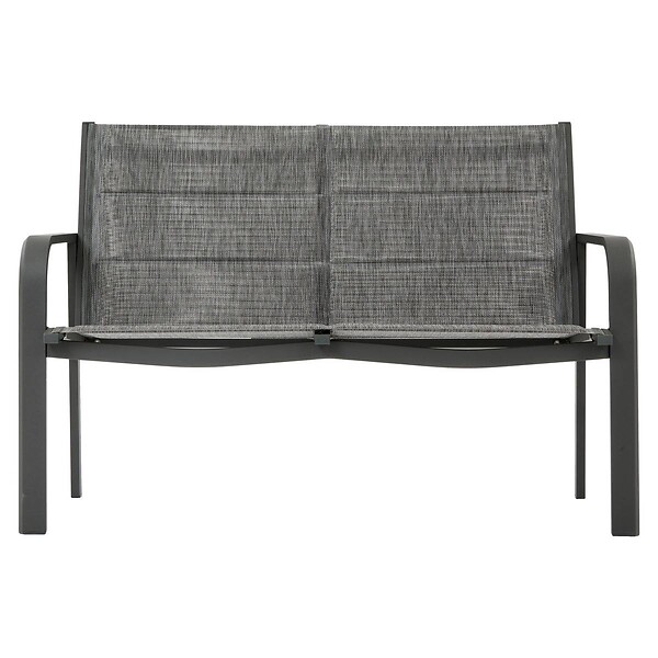 HESPERIDE - Salon de jardin Piazza 4 places gris graphite - large