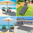 VOUNOT - Transat pare soleil Lot de 2 pcs Gris - vignette