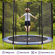 KANGUI - KANGUI Trampoline rond Ø250cm avec filet de sécurité - RALLI 250 - vignette