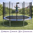 KANGUI - Trampoline rond Ø 430cm avec filet, échelle, bâche et kit ancrage - RALLI 430 - vignette