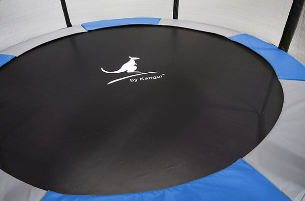 KANGUI - Trampoline rond Ø 430cm avec filet, échelle, bâche et kit ancrage - RALLI 430 - large