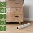 PACK AND MOVE - Pack and Move - Lot 2 Films Étirables - 0,45 x 100 m - Protection, Emballage, Déménagement - Anti rayures - Anti frottements - Imperméable - vignette