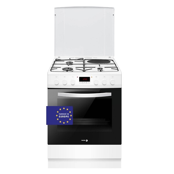 FAGOR - cuisinière mixte 65l 4 feux blanc - FACM2135B - large