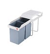 HAILO - Poubelle de cuisine tri sélectif 2 bacs encastrable 30L (14+14) Hailo Multi-Box Duo L - vignette