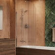 OTITEC - Pare-baignoire flûté – 80 x 140 cm – Chrome – LIVIA - vignette
