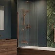 OTITEC - Pare-baignoire flûté – 80 x 140 cm – Cuivre brossé – LIVIA - vignette