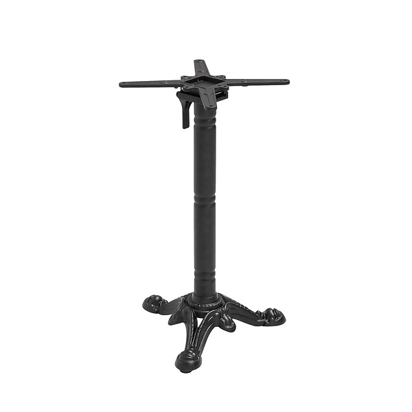 OVIALA - Table bistrot de jardin carrée inclinable 60 cm 4 places chêne foncé - Opera - large