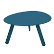 OVIALA - Lot de 2 tables basses gigognes de jardin bleu pacific - Bergame - vignette