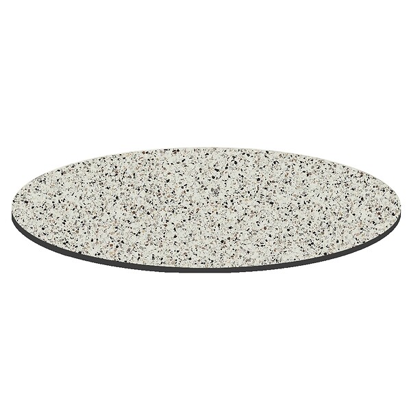 OVIALA - Table bistrot de jardin ronde inclinable 70 cm 4 places terrazzo - Opera - large