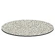OVIALA - Table bistrot de jardin ronde inclinable 70 cm 4 places terrazzo - Opera - vignette