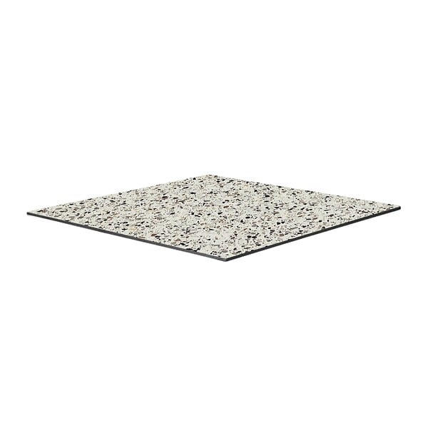 OVIALA - Table bistrot de jardin carrée inclinable 60 cm 4 places terrazzo - Opera - large