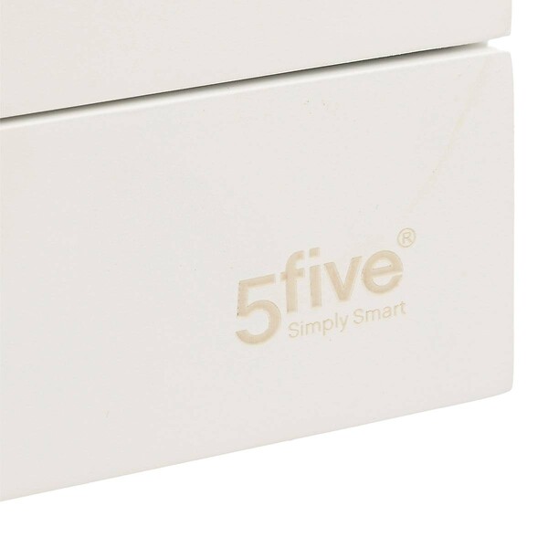 5 FIVE SIMPLY SMART - Organiseur Rangement maquillage 1 Tiroir 9 compartiments Blanc et Bambou - large