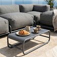 OVIALA - Salon de jardin modulable 4 places avec structure gris - Mixi - vignette