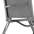 TECTAKE - Chaises de jardin pliantes avec dossier réglable, en tissu maillé gris anthracite - vignette