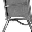 TECTAKE - Chaises de jardin pliantes avec dossier réglable, en tissu maillé gris anthracite - vignette
