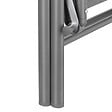 TECTAKE - Chaises de jardin pliantes avec dossier réglable, en tissu maillé gris anthracite - vignette