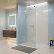 OTITEC - Paroi de douche italienne Clear - 120 x 195 cm - Chrome - LINEA - vignette