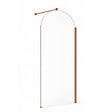 OTITEC - Paroi de douche italienne flûtée - 100 x 195 cm - Cuivre brossé - SIENA - vignette
