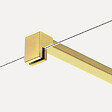 OTITEC - Paroi de douche italienne flûtée - 100 x 195 cm - Cuivre brossé - SIENA - vignette
