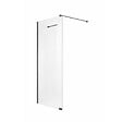 OTITEC - Paroi de douche italienne Clear - 120 x 195 cm - Noir - LINEA - vignette