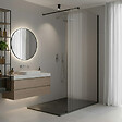 OTITEC - Paroi de douche italienne Clear - 120 x 195 cm - Chrome - Droite - LUCIA - vignette