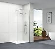 OTITEC - Paroi de douche italienne Clear - 120 x 195 cm - Chrome - Droite - LUCIA - vignette