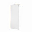 OTITEC - Paroi de douche italienne Clear - 120 x 195 cm - Or brossé - GAUCHE - LUCIA - vignette